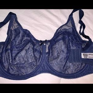 NWOT - Navy Blue Wacoal 34H bra